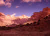 Zion's Canyon: West Temple, Sundial, Altar of Sacrifice Sunrise 6 (48711 bytes)